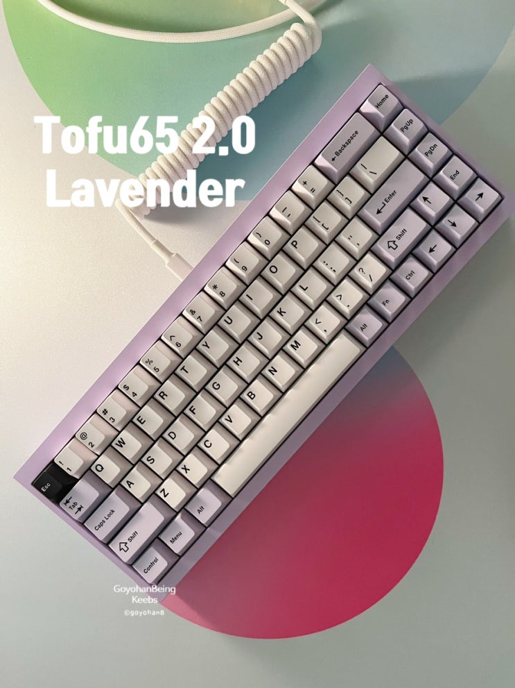 [Keyboard] Tofu65 2.0 Lavender with Wild Pansy switches ; KBDfans ...