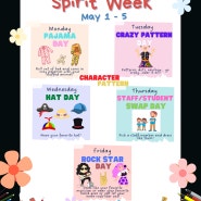 20230501-0505 미국 초등학교 Spirit Week 참여하기
