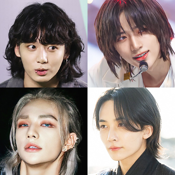 남자단발 장발펌: 정국머리 등 예쁜 남자아이돌머리 zip : 네이버 블로그