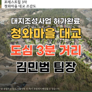 세종시 전원주택 포레스트힐 3차 청와마을 대교 대지조성사업 허가완료 (장군면 대교리 토지)