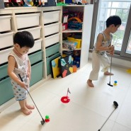 어린이골프채 스컬독 장난감 골프세트로 조기교육시키기
