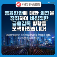 금감원 『2023년 금융감독자문위원회 전체회의 개최』