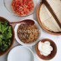 특별한 저녁메뉴 멕시코음식 타코 만들기 또띠아 요리