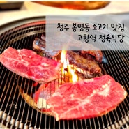청주 봉명동 소고기 맛집 숙성소고기 전문 고향역 정육식당