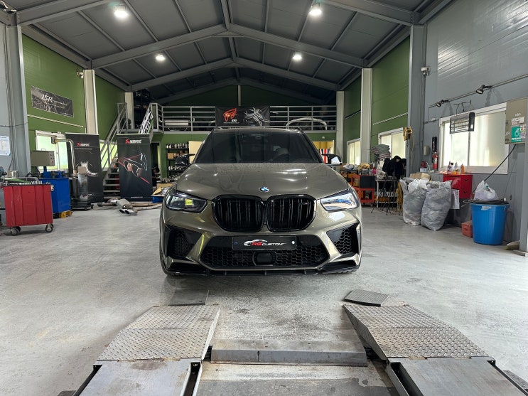 [RS 커스텀] BMW F95 X5M 컴페티션 트니어 가변 배기 작업 : 네이버 블로그