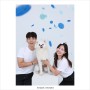 부산 애견 사진관에서 강아지와 함께 커플 사진