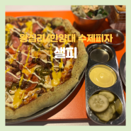 왕십리 한양대 행당동 수제피자 맛집 샐피