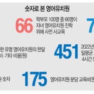 숫자로 보는 영어유치원-출처: 국민일보
