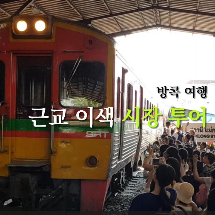 방콕 근교 이색 시장 반나절 투어 담넌사두억 수상시장과 매끌렁 위....