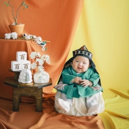 김해사진관 / 김해스튜디오 데이먼스스튜디오에서 아기백일촬영 하고왔어요