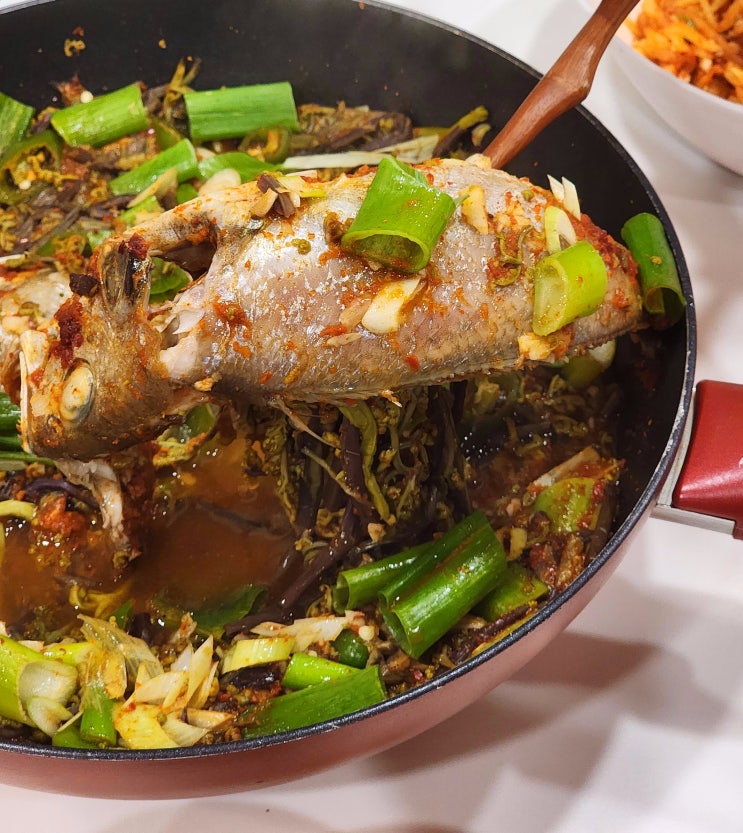 백조기요리 조기찜 만드는법 고사리조기조림 은근 밥도둑이죠 : 네이버 블로그