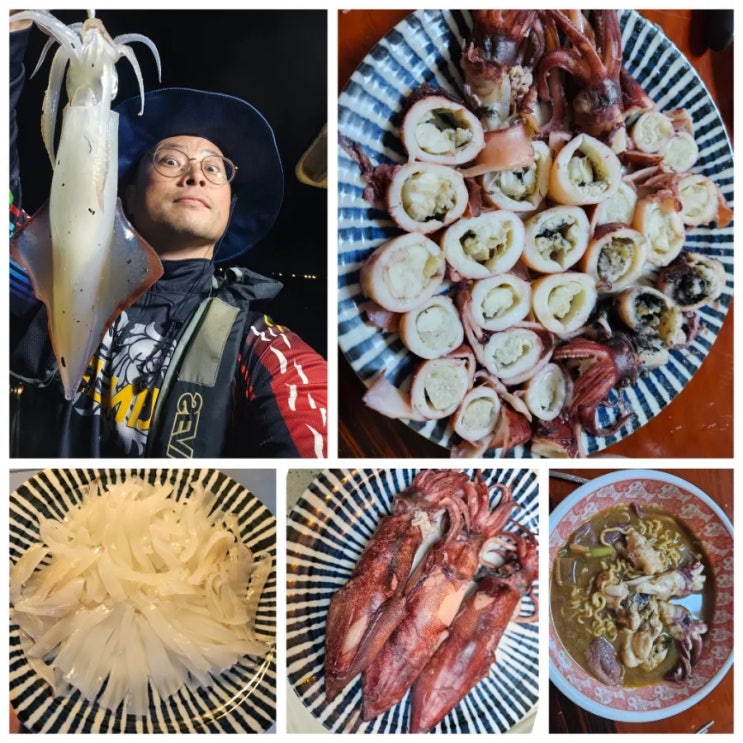 첫한치..금치 먹방^^ 한치회 & 한치물회 & 한치통찜 & 돌낙지볶음...한치라면!! : 네이버 블로그