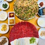 강릉 찐맛집은 엄지네 포장마차, 육사시미와 꼬막비빔밥
