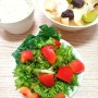 요즘집밥:봄> 순두부 듬뿍 버섯된장찌개 & 초록채소 듬뿍 치커리샐러드(순두부·애호박·새송이버섯·표고버섯·치커리·케일·파프리카)