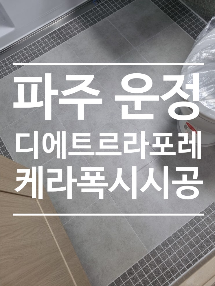 파주운정 디에트르 라포레 시공 대표 시공 사진