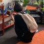 GIFT 06 : 미스치프 백팩 RHOMBUS BACKPACK BEIGE / 미스치프 롬버스 백팩 베이지