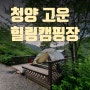 충남 청양 고운힐링캠핑장 솔직후기 (깊은 산속 독립데크가 있는 곳)