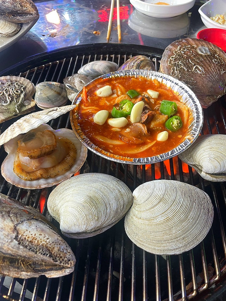 인천 소래포구횟집 회랑 조개랑 야장에서 조개구이 애견동반가능 : 네이버 블로그
