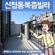 신정동복층빌라 매매 3룸 야외테라스까지 신축4년차 서울에 이런집도?