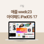 애플 wwdc23 아이패드 iPadOS 17 공개 업데이트 요약 정리
