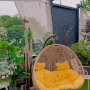 일산 풍동 애니골 카페 [갤러리카페 밀] 애견동반 가능한 루프탑에서 즐기는 캠핑 무드