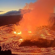 하와이 빅아일랜드 킬레우에아 화산 분출 (2023년 6월 7일 새벽 4시 분출 시작)