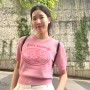 여성크롭니트 서현 핑크 패션 with 아틀리에나인