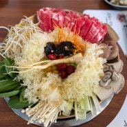 [김해 우화한식당]: 밀양 근처 버섯 소고기 전골 맛집, 생 버섯회 후기, 부모님과 가기 좋은 식당 추천