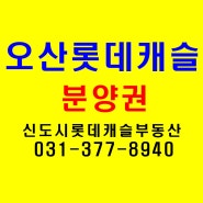 오산롯데캐슬 아파트 및 분양권 매매 정보 안내