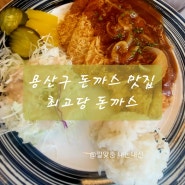 용산 맛집 효창공원앞역 근처 초등학생과 함께 최고당 돈가스