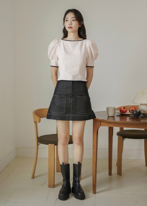 [Flowoom(플로움)/블라우스] Line Puff Blouse(라인퍼프블라우스) : 네이버 블로그