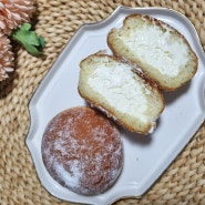파리바게트 신제품 생크림폭탄 도넛 솔직후기