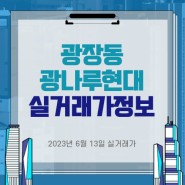 광진구 광장동 광나루현대 전세·매매 실거래가 정보