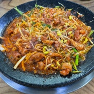 제주 조천 로컬 맛집 [신이네사거리식당] 오리 두루치기 끝판왕 :)