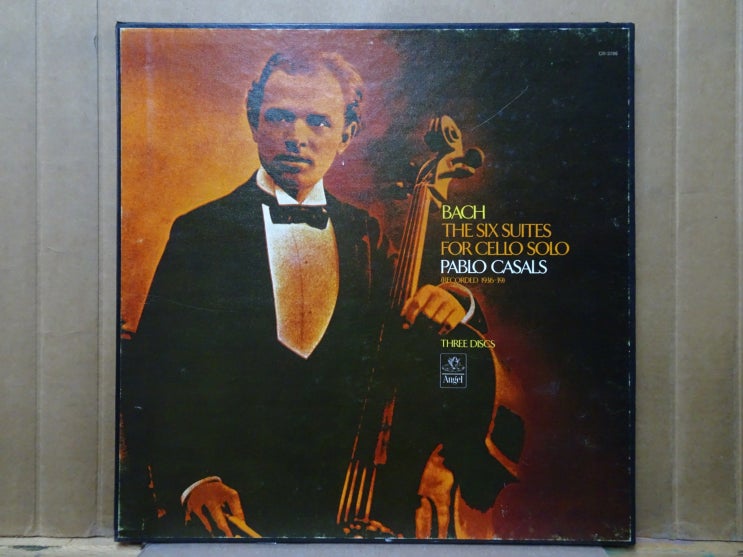 (예약) Bach - Pablo Casals – The Six Suites For Cello Solo 미국초반 3LP 1974 ...