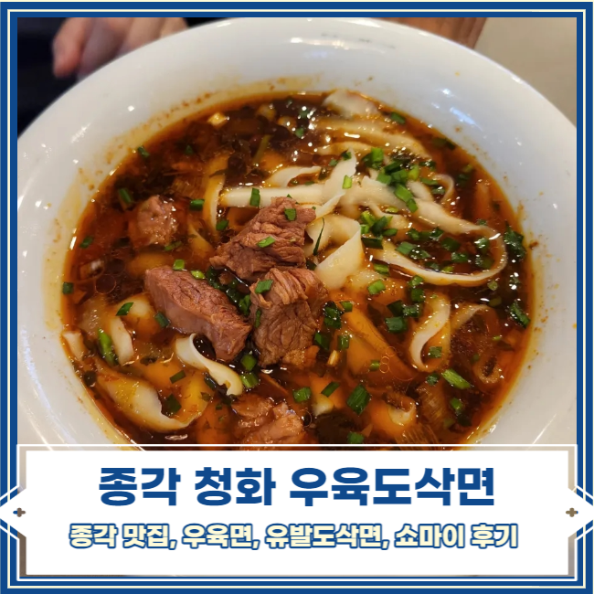 [광화문] 종각맛집 :: 청화 우육도삭면 유발도삭면, 쇼마이 추천 후기 : 네이버 블로그