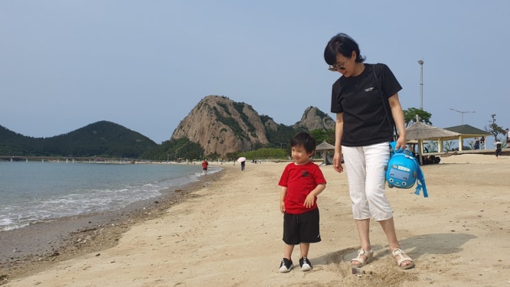 군산 선유도해수욕장과 선유도 금계국 꽃단지..