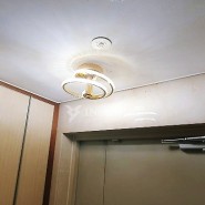 [인스하이] 인천전기공사 아파트 현관 가정용 led 3인치 다운라이트 센서등 설치 간접 조명 교체 시공