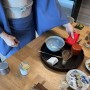 일본 특집 티파티 : 기모노 맛차 세리머니, 반차 호지차, 일본여행 오미야게들