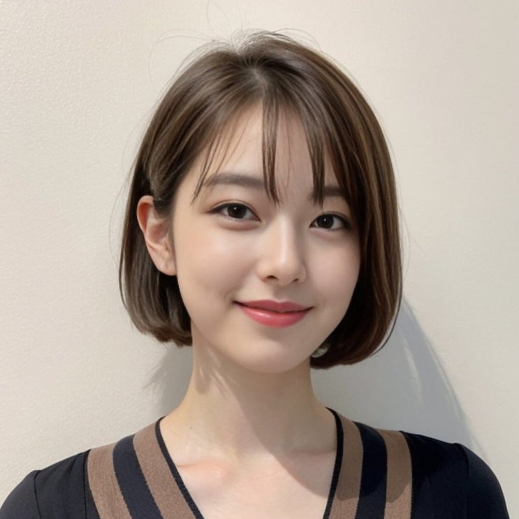 얼굴 작아 보이는 보브컷 단발머리 - 여자 짧은머리 펌, 숏컷 헤어 스타일링 : 네이버 블로그