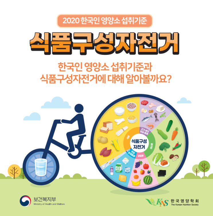 2020 한국인 영양소 섭취기준 식품구성자전거 : 네이버 블로그