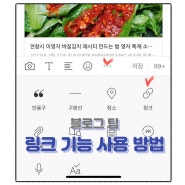 블로그 팁 링크 기능 사용 방법