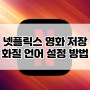 넷플릭스 데이터 걱정 제로! 영화 저장 및 화질 언어 설정 방법