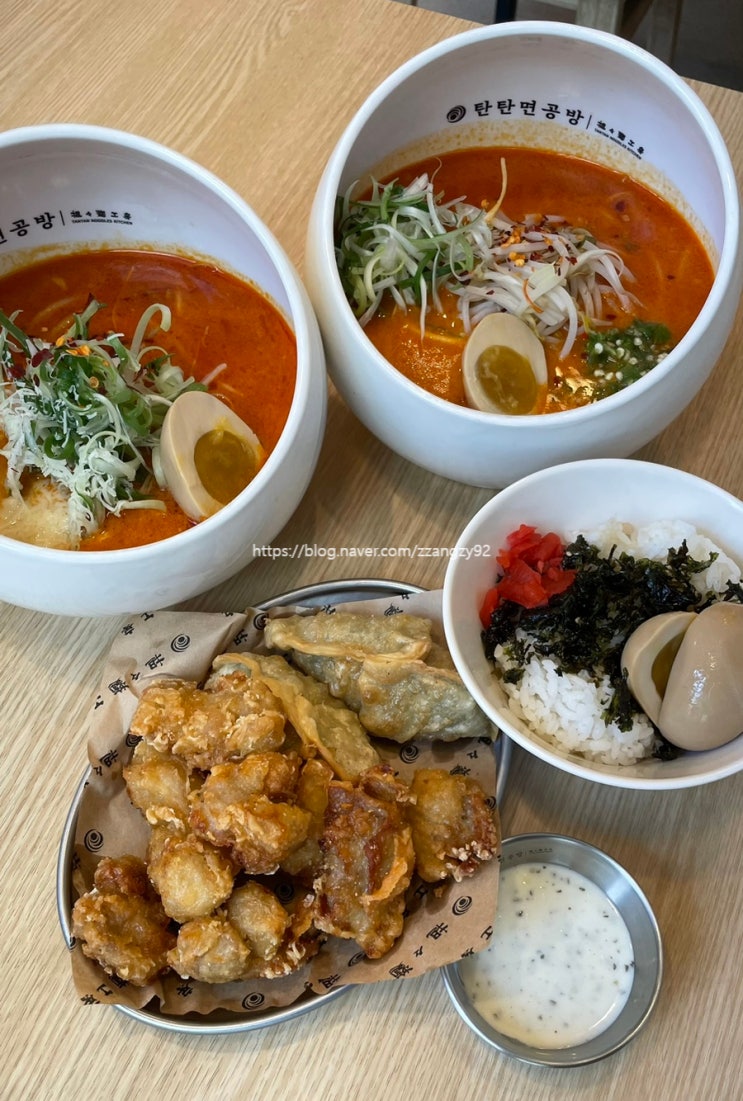 구리역 맛집 탄탄면공방 구리인창점 2인 탄탄세트 맵기 가이드 확인하자! 밥 추가 필수! : 네이버 블로그