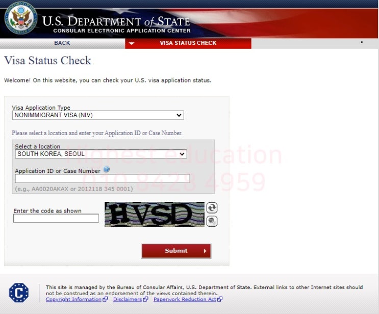 Visa status check 미국비자 신청 후 상태 조회 : 네이버 블로그