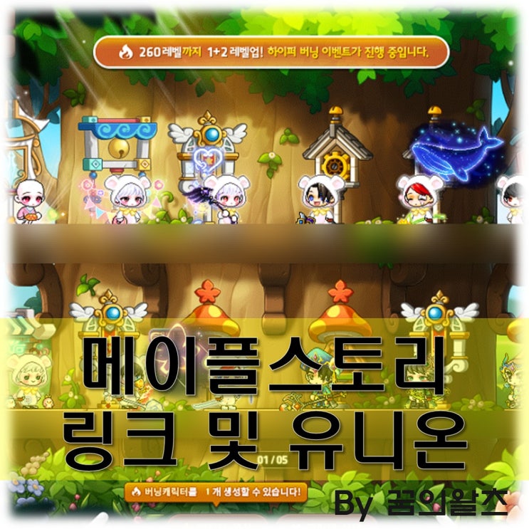 메이플스토리 유니온 및 링크 정리 순서 공략! : 네이버 블로그