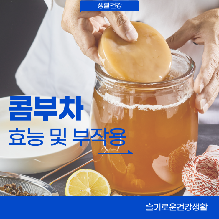 콤부차 뜻 효능 부작용 카페인 : 네이버 블로그