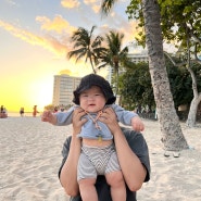 아기랑 하와이 3주살기 :: 20일차 / 마루카메우동 테이크아웃 주문, 아일랜드빈티지 아사이볼, 스테이크쉑, 와이키키 선셋
