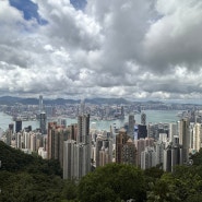 홍콩자유여행 빅토리아 피크 낮시간대 풍경 (피크트램, 퍼시픽커피)