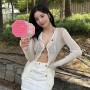 권은비 워터밤 옷 라인반드 시스루 가디건, 버버리 비키니 패션 가격 정보